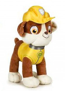 Paw Patrol Rubble Kuscheltier - 20 cm Plüschtier Stofftier