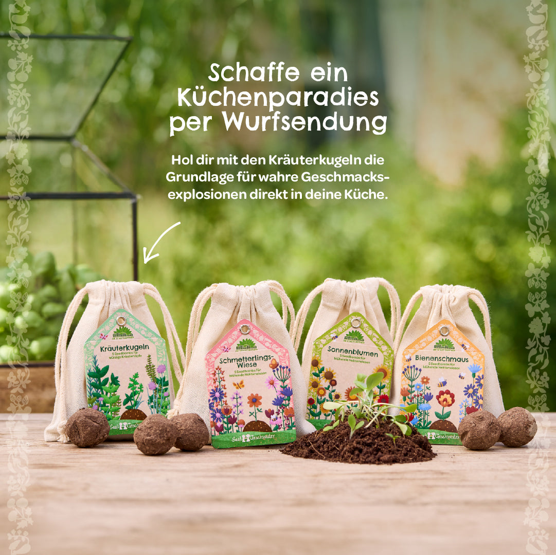 Kräuterkugeln – Saatkugeln mit Kräutern
