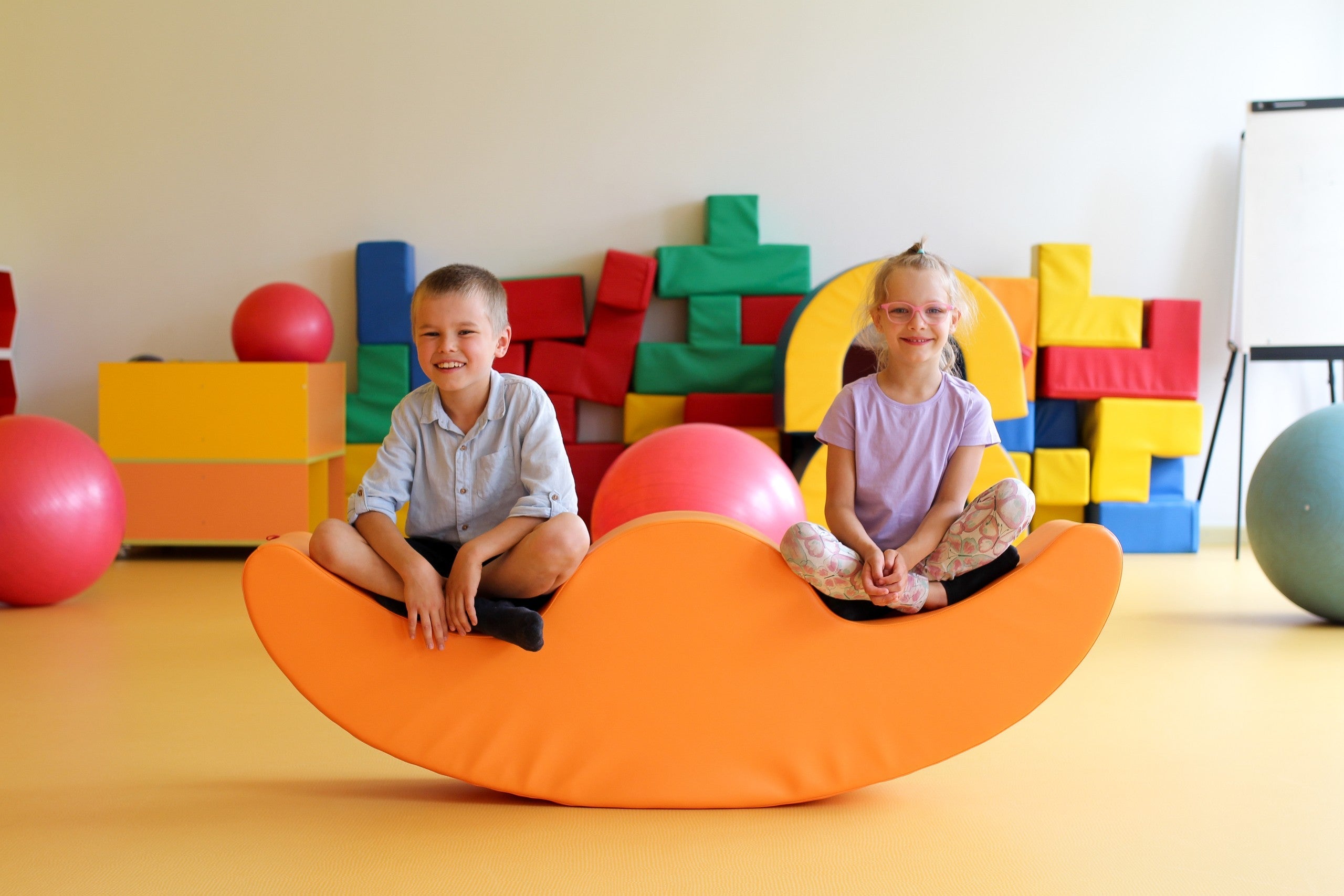 IGLU – Softplay Doppelwippe „Buddy“ | Orange