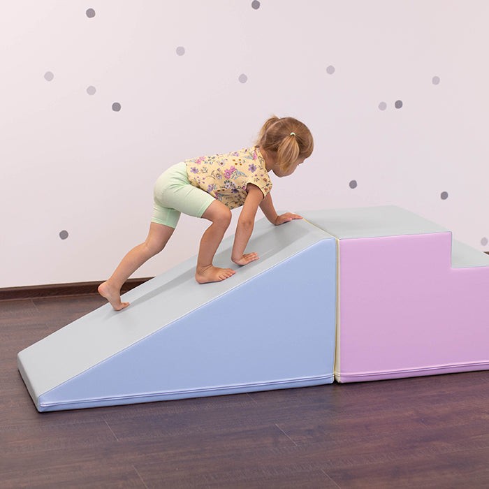 IGLU – Softplay Kletter-Set Treppe & Rutsche | Pastell