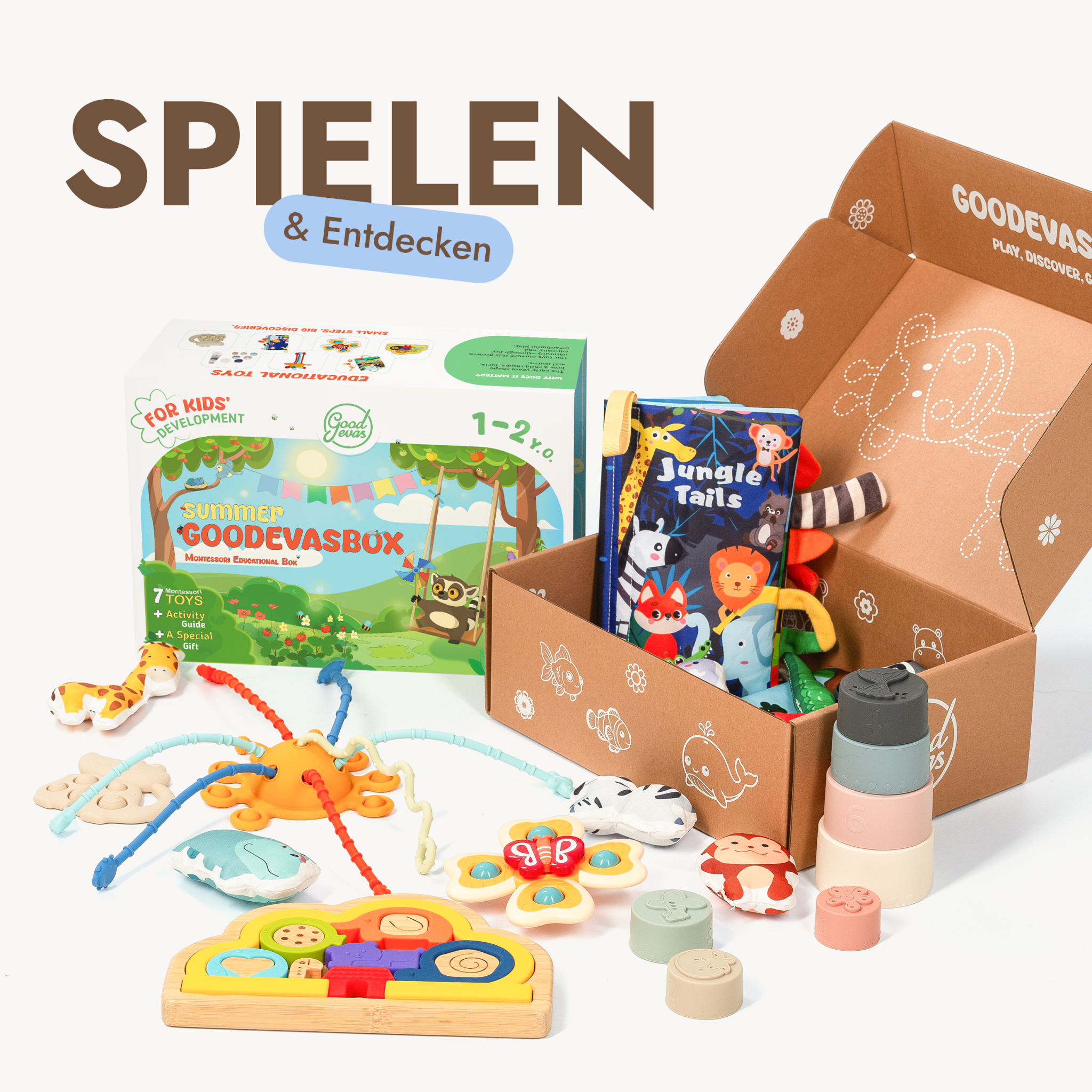 Sommer-Spielset für Kleinkinder (1–2 Jahre) — GoodevasBox