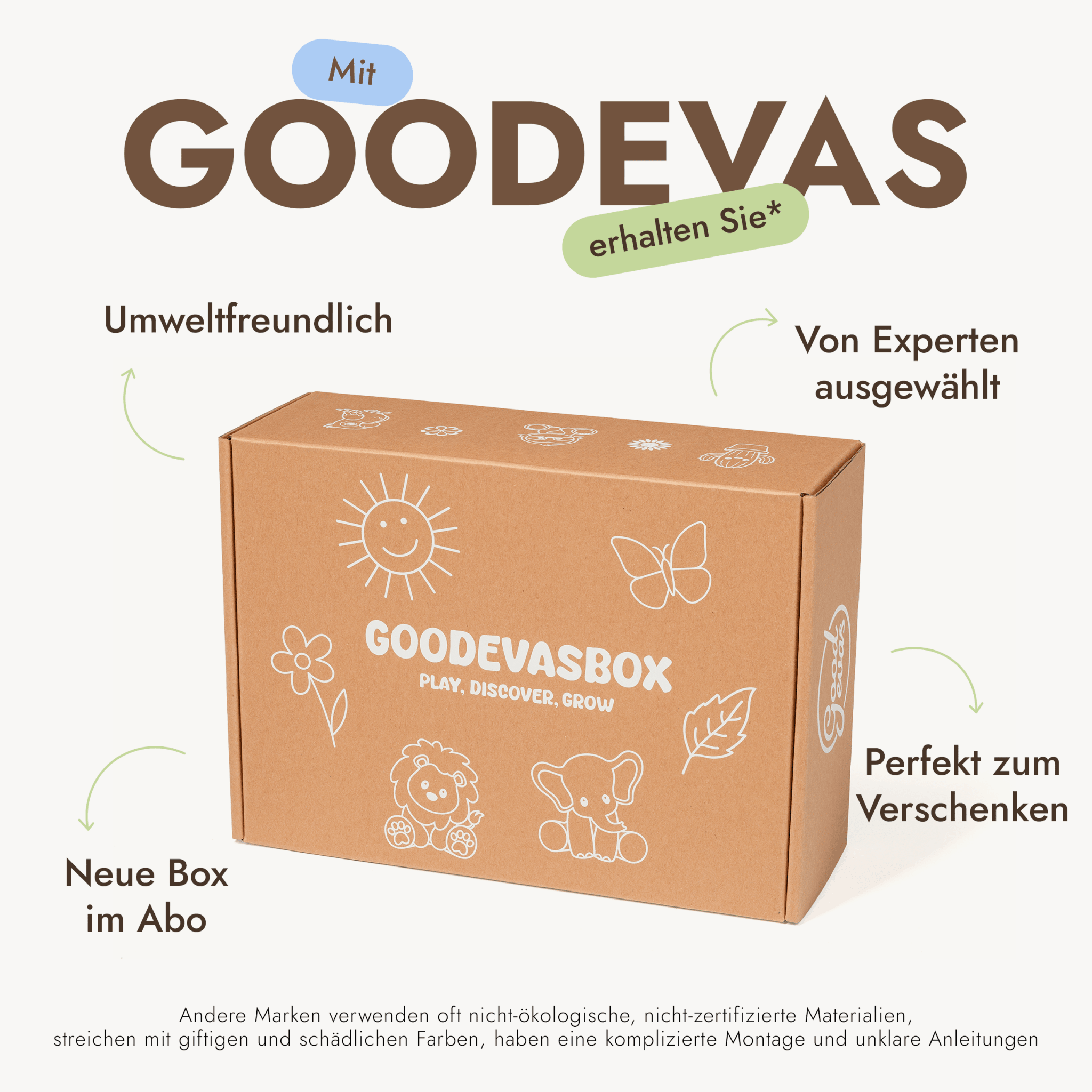 Sommer-Spielset für Kleinkinder (3–4 Jahre) — GoodevasBox