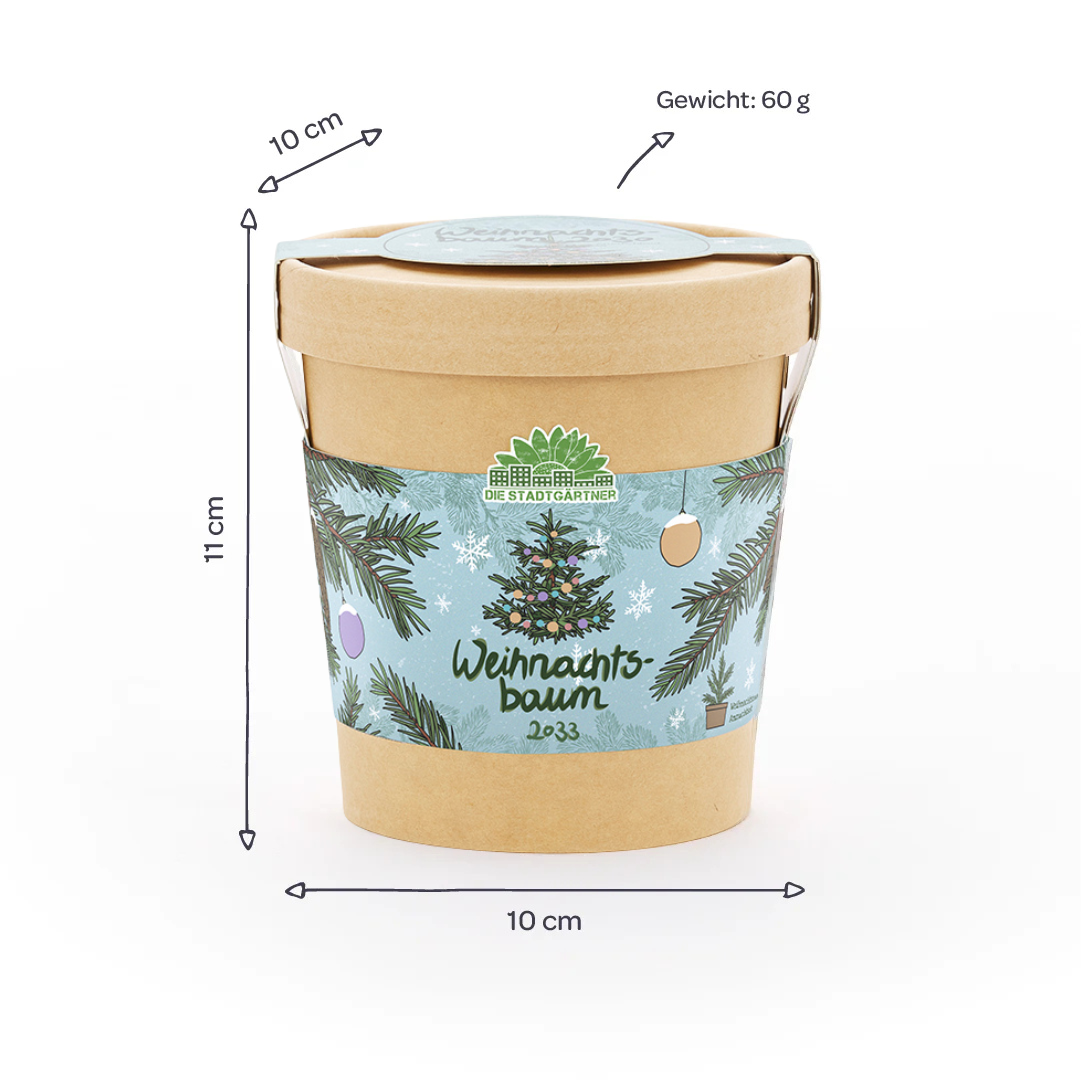 Weihnachtsbaum 2030 aus dem Becher