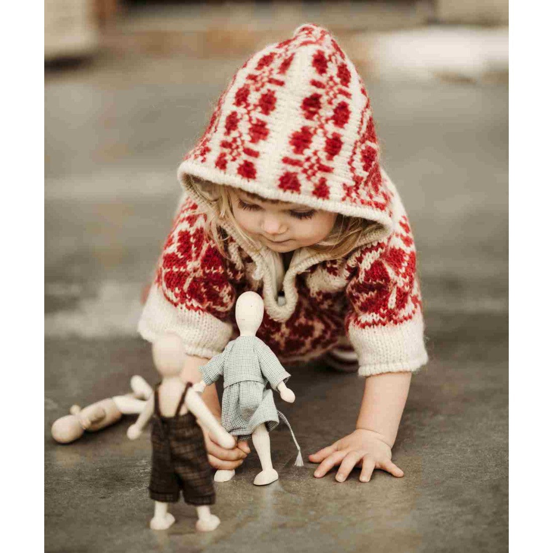 Wooden Story – Holzpuppe Buche mit Kleid | Natur
