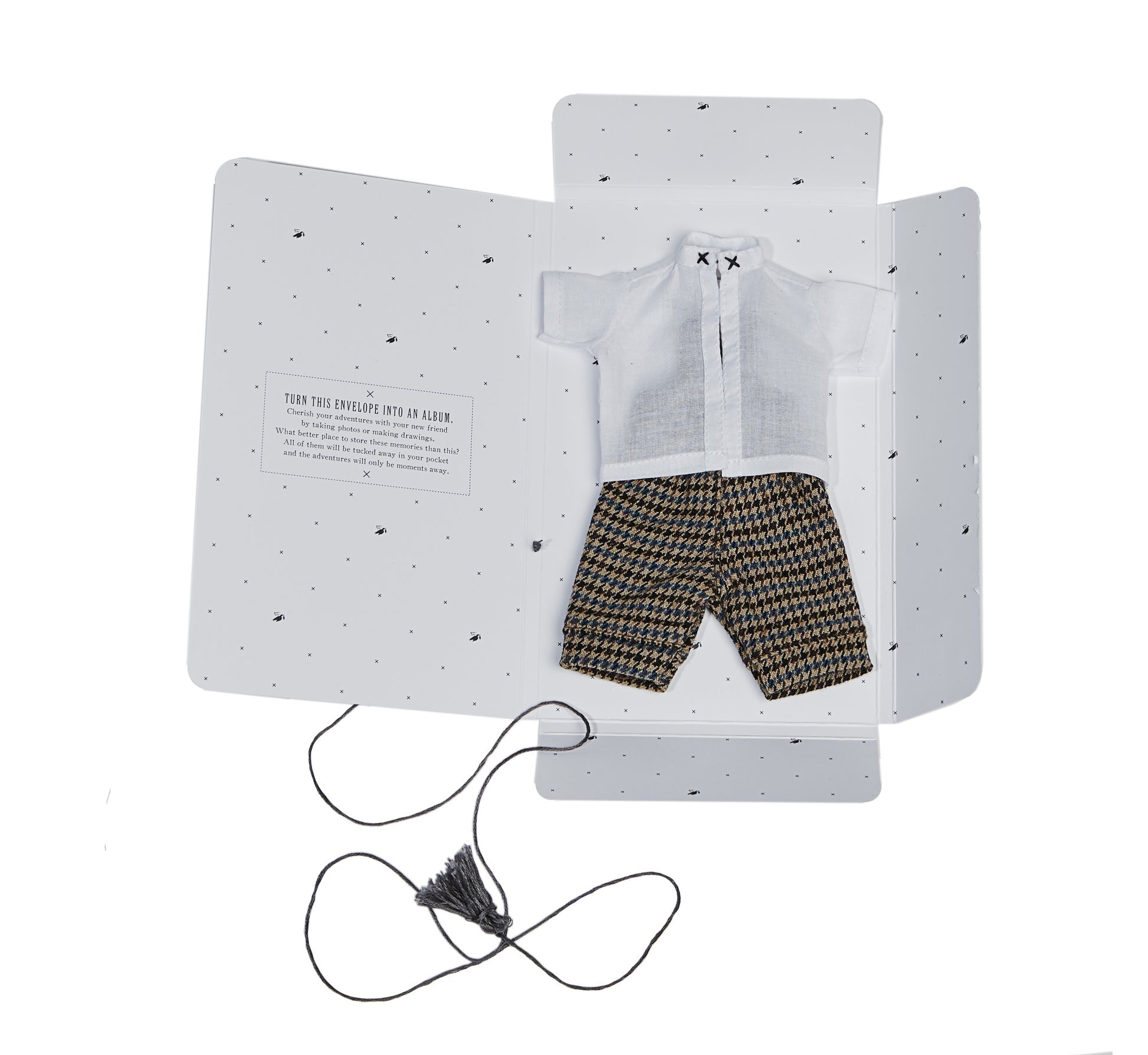 Wooden Story – Holzpuppe mit Hose | Natur