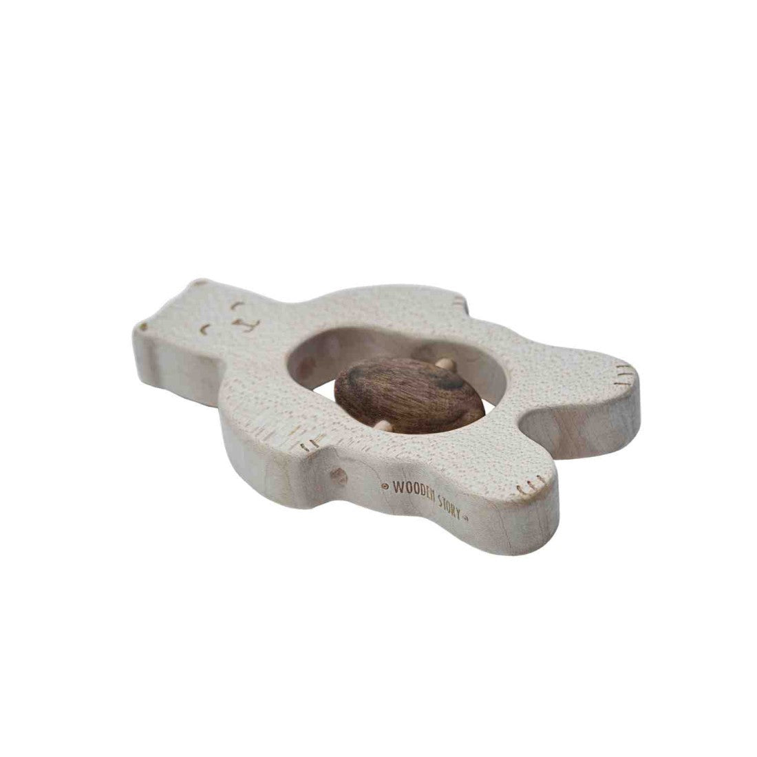 Wooden Story – Holz Rassel Teddy | Natur