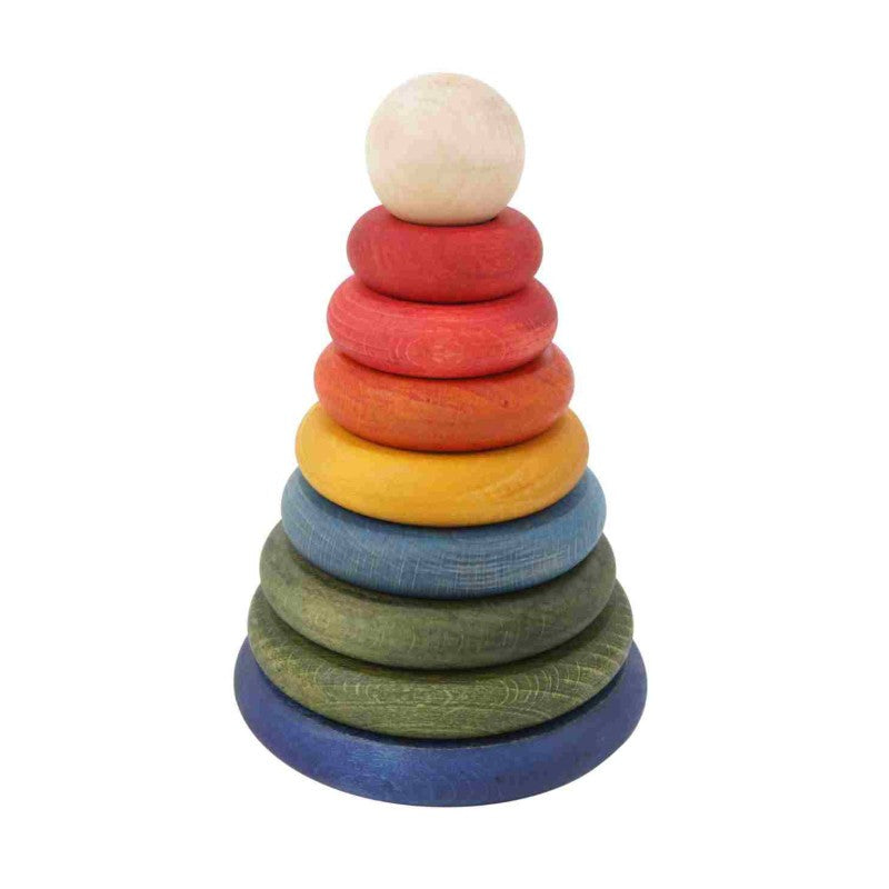 Wooden Story – Runde Pyramide | Bunt