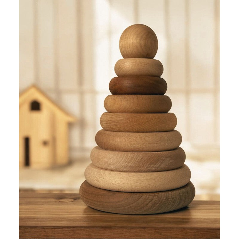 Wooden Story – Runde Pyramide | Natur