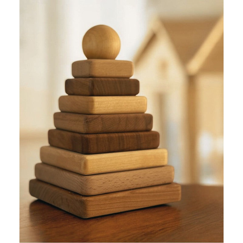 Wooden Story – Quadratische Pyramide | Natur