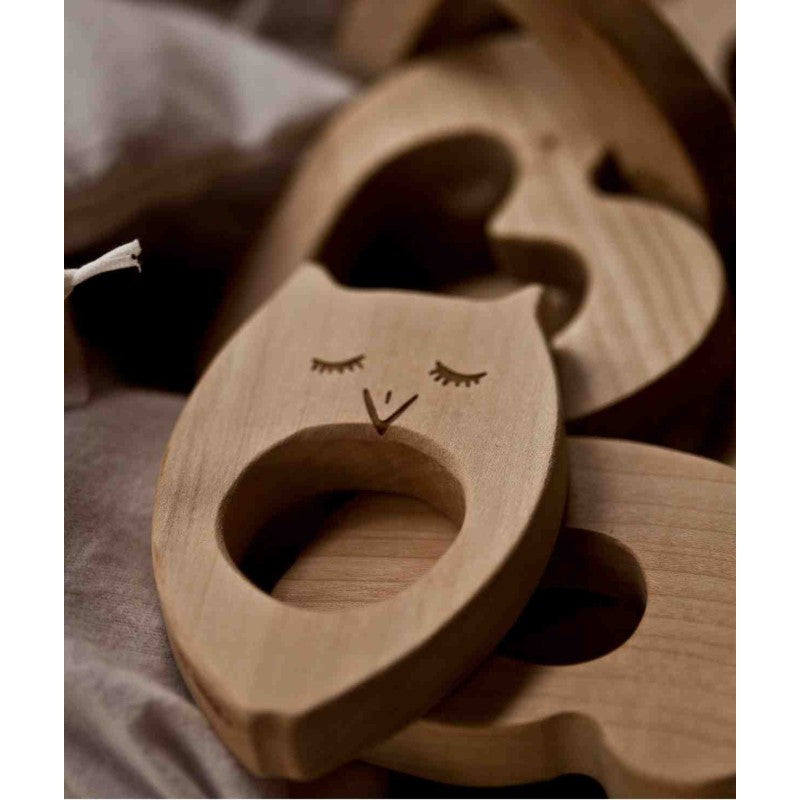 Wooden Story – Holz-Beißring Teddy | Natur