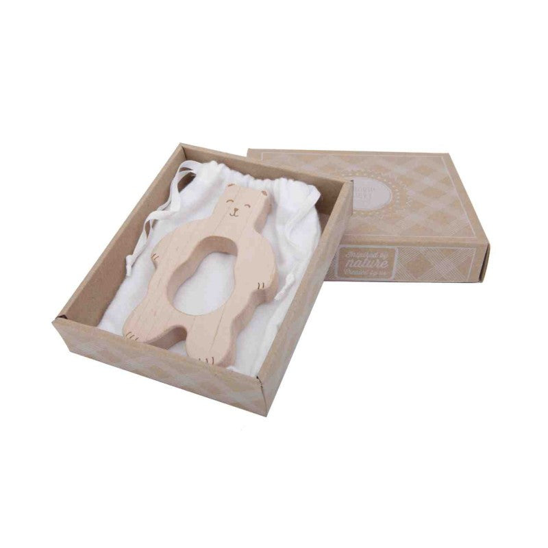 Wooden Story – Holz-Beißring Teddy | Natur