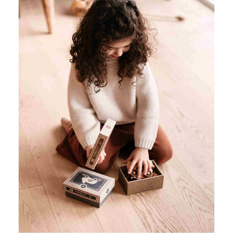 Wooden Story – Spielzeug auf Rädern Hase | Natur