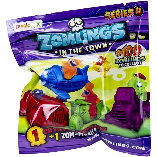 Zomlings in the Town 24 Teilig – Blindbag Serie 4 mit Zom-Mobile! ab 3 Jahren